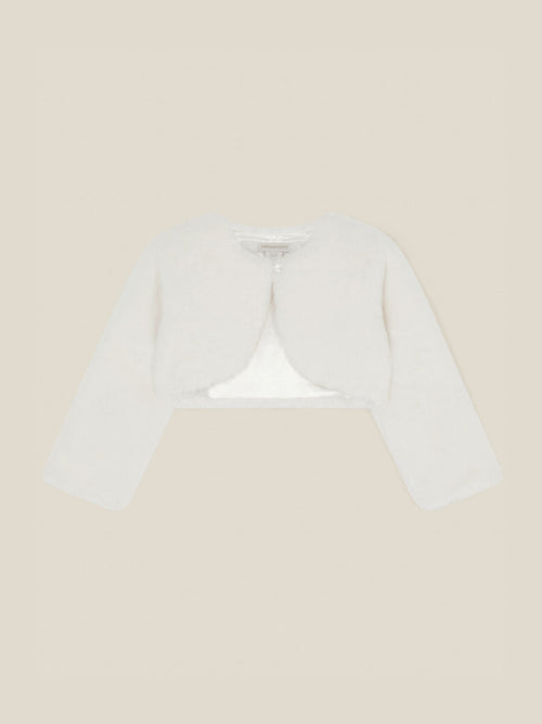 Dsiney Kidz - Monsoon Cream Baby Lara Faux Fur Jacket image 1