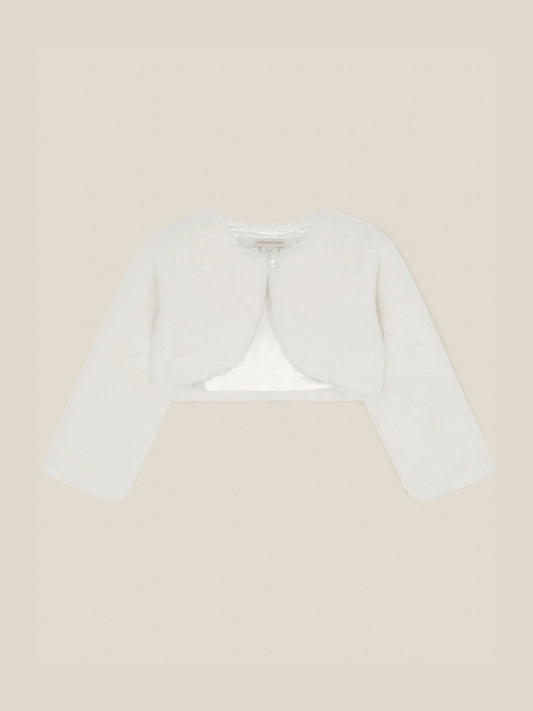 Dsiney Kidz - Monsoon Cream Baby Lara Faux Fur Jacket image 1