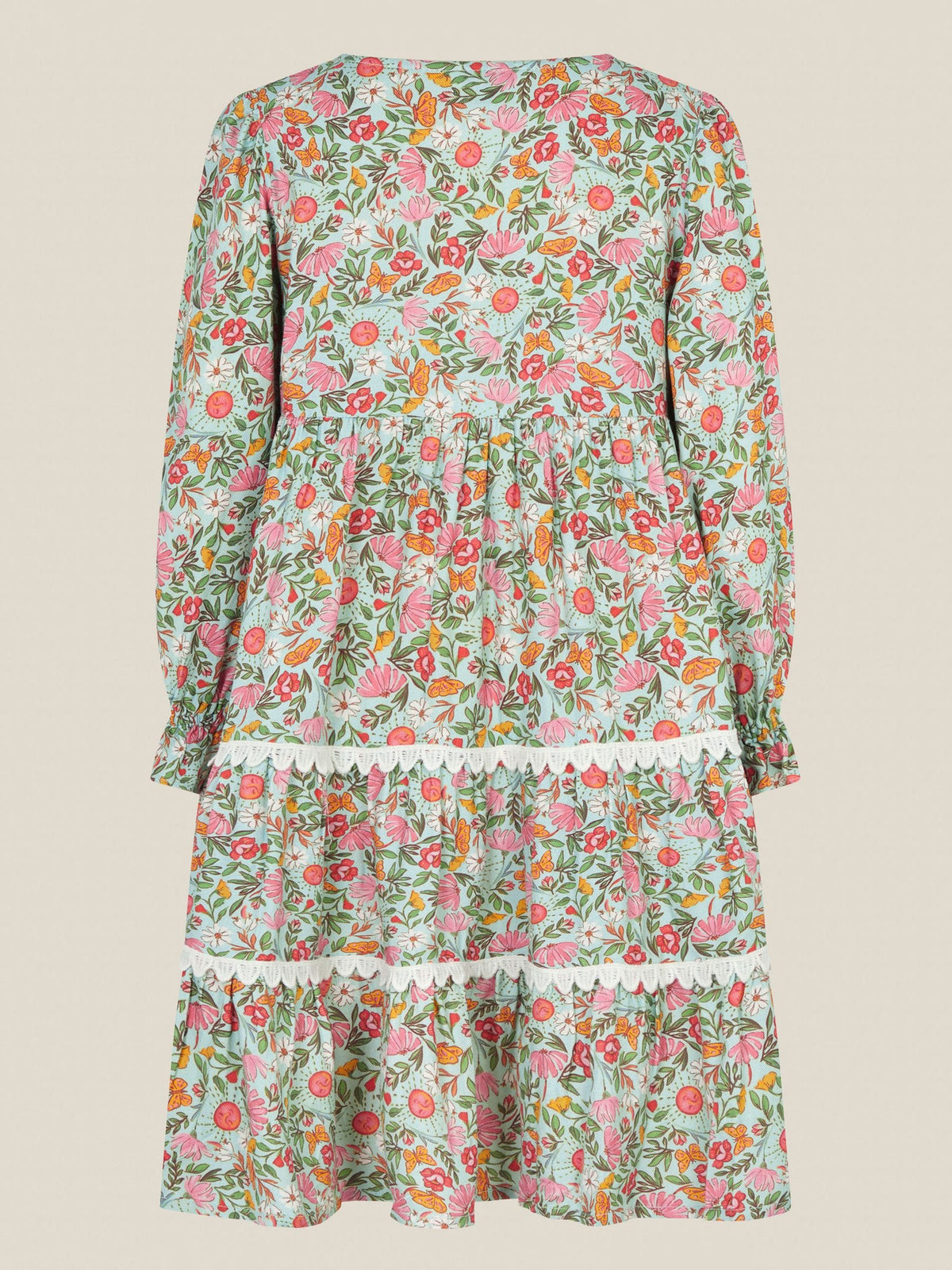 Dsiney Kidz - Monsoon Green Solstice Print Tiered Dress image 3