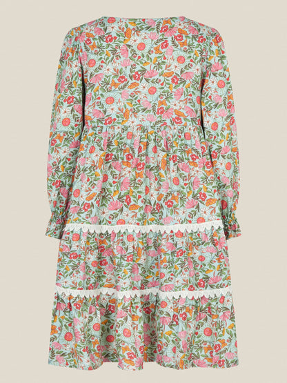 Dsiney Kidz - Monsoon Green Solstice Print Tiered Dress image 3