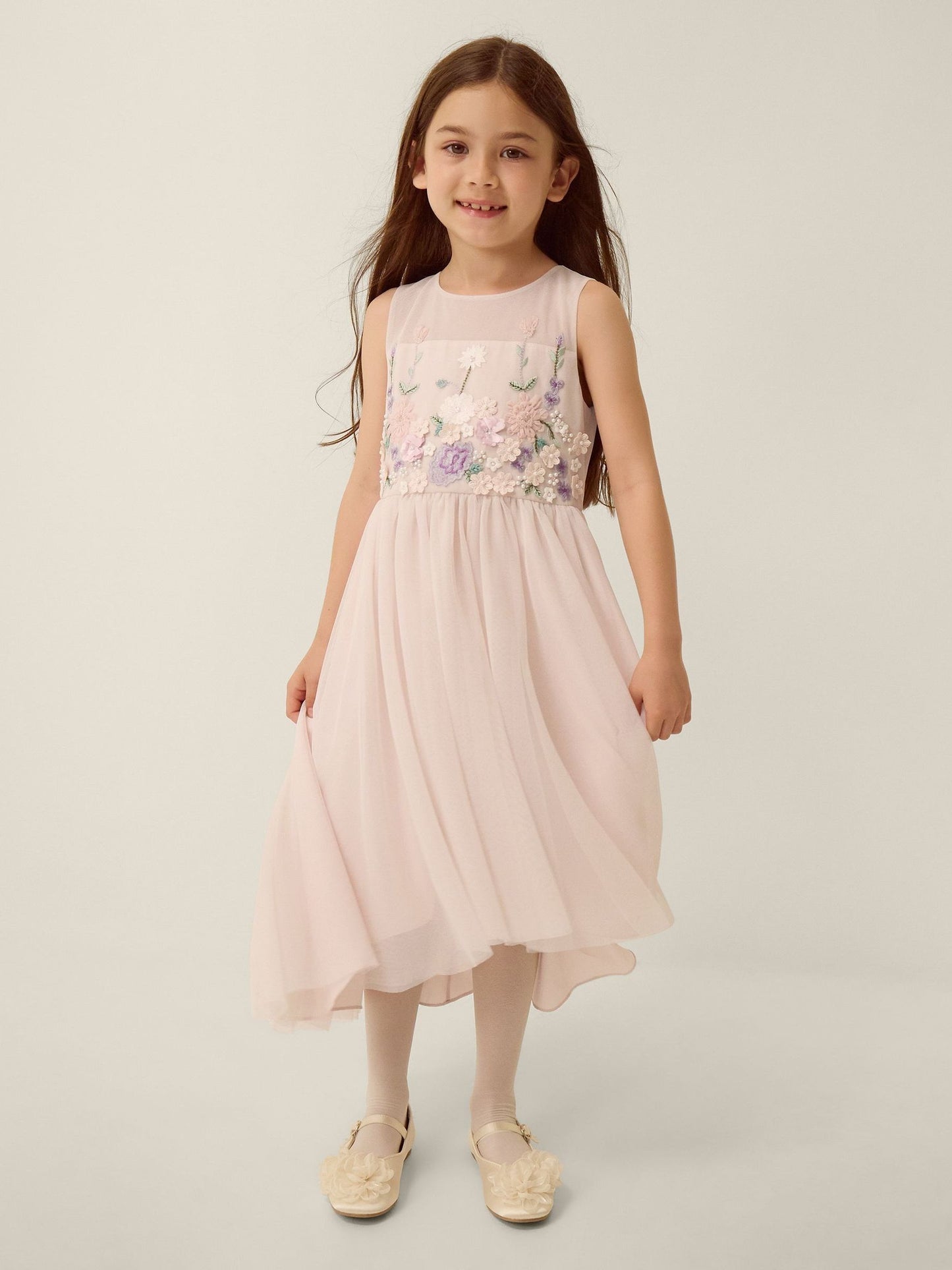 Dsiney Kidz - Monsoon Pink Matilda Sleeveless Meadow Party Dress image 1