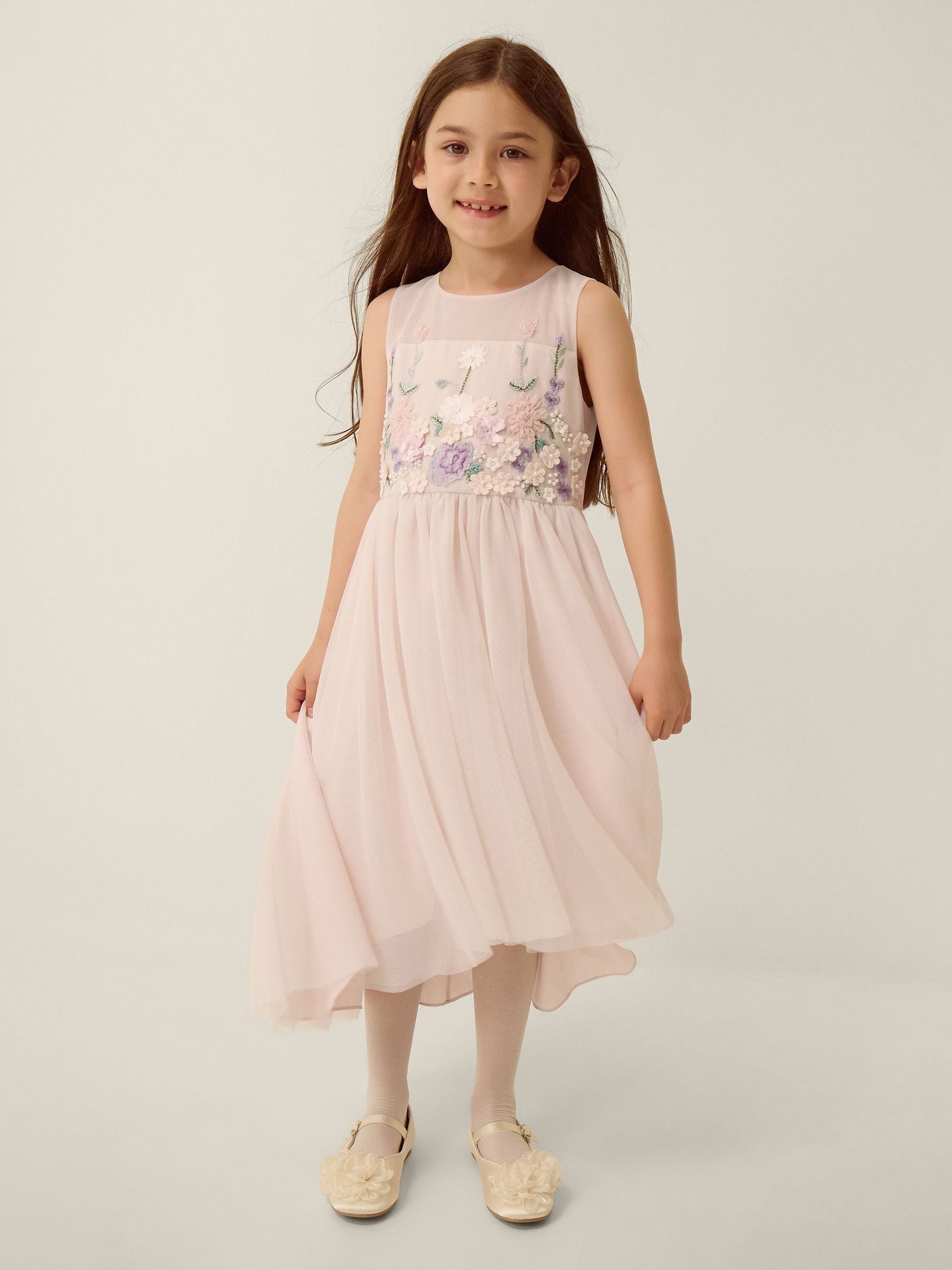 Dsiney Kidz - Monsoon Pink Matilda Sleeveless Meadow Party Dress image 1