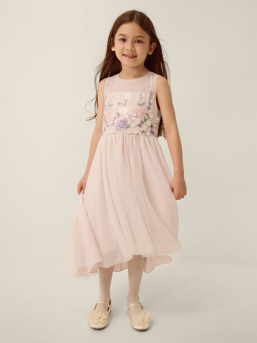 Dsiney Kidz - Monsoon Pink Matilda Sleeveless Meadow Party Dress image 1