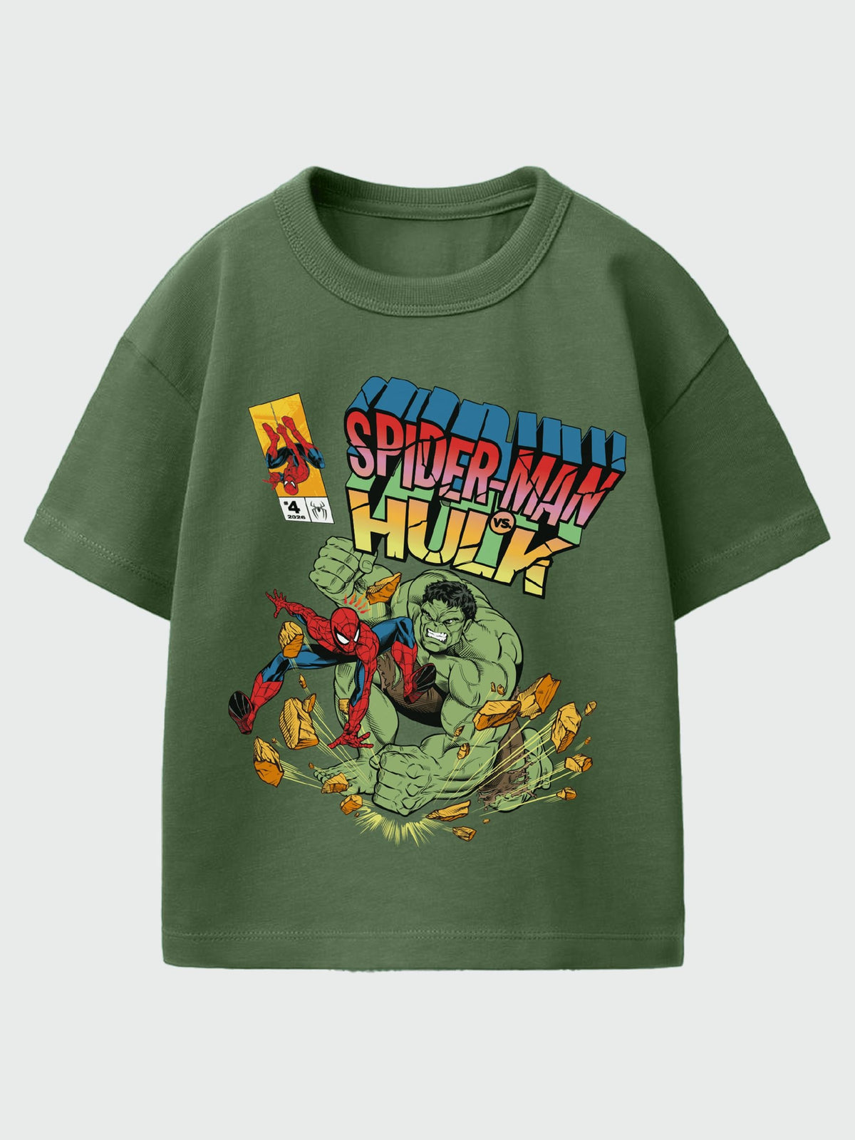 Rags & Rascals Green Marvel Spider-Man Brand New Day Hulk T-Shirt - image 1