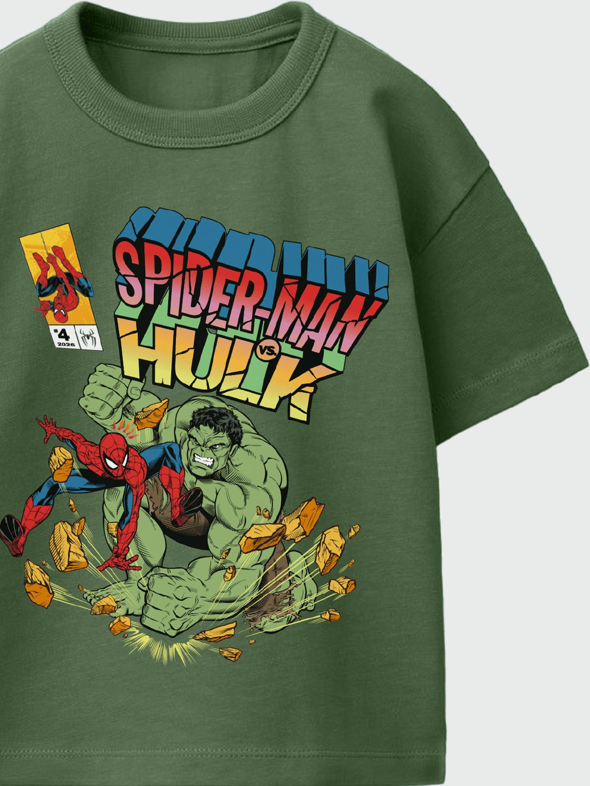 Rags & Rascals Green Marvel Spider-Man Brand New Day Hulk T-Shirt - image 2