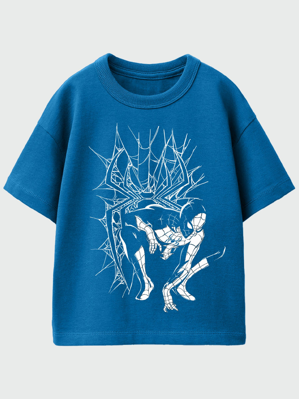 Rags & Rascals Blue Marvel Spider-Man Web Pose T-Shirt - image 1