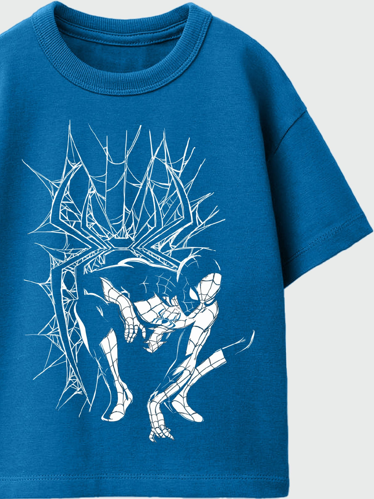 Rags & Rascals Blue Marvel Spider-Man Web Pose T-Shirt - image 2