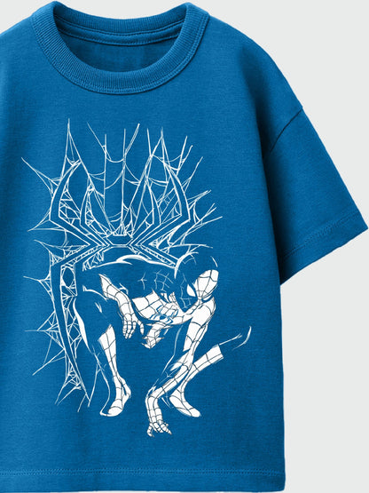 Rags & Rascals Blue Marvel Spider-Man Web Pose T-Shirt - image 2