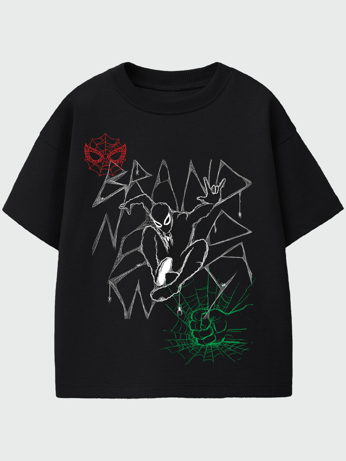 Rags & Rascals Black Marvel Spider-Man Brand New Day Web T-Shirt - image 1