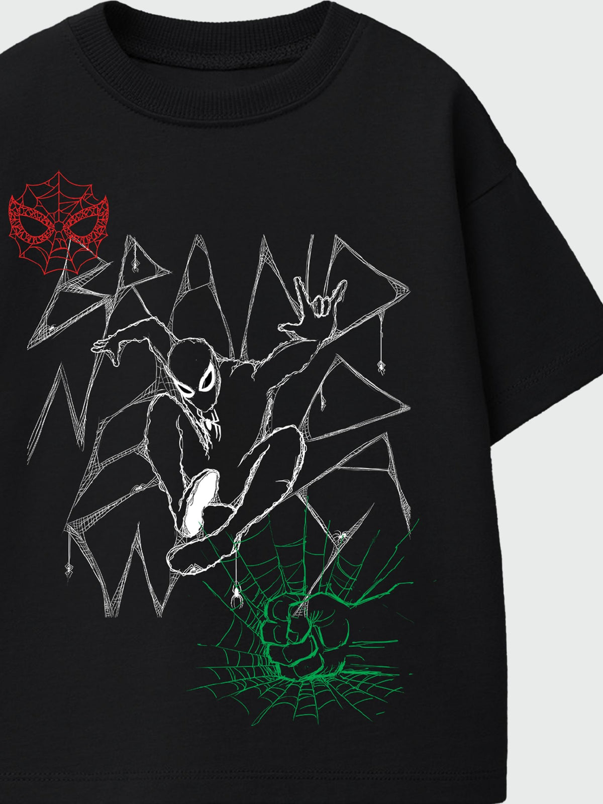 Rags & Rascals Black Marvel Spider-Man Brand New Day Web T-Shirt - image 2