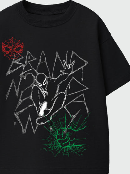 Rags & Rascals Black Marvel Spider-Man Brand New Day Web T-Shirt - image 2