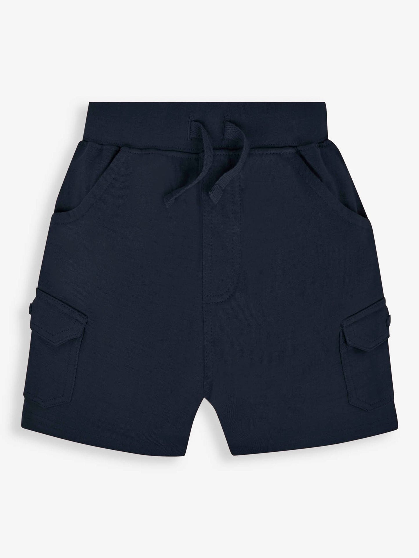 JoJo Maman Bébé Indigo Blue & Navy Blue 2-Pack Cargo Pocket Shorts image 4