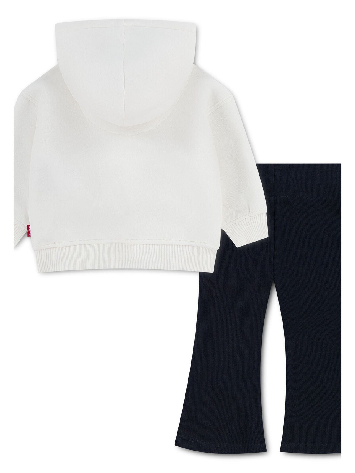 Levi's® Cream Pullover Hoodie and Flared Ribbed Joggers Set 2 Piece - image 2