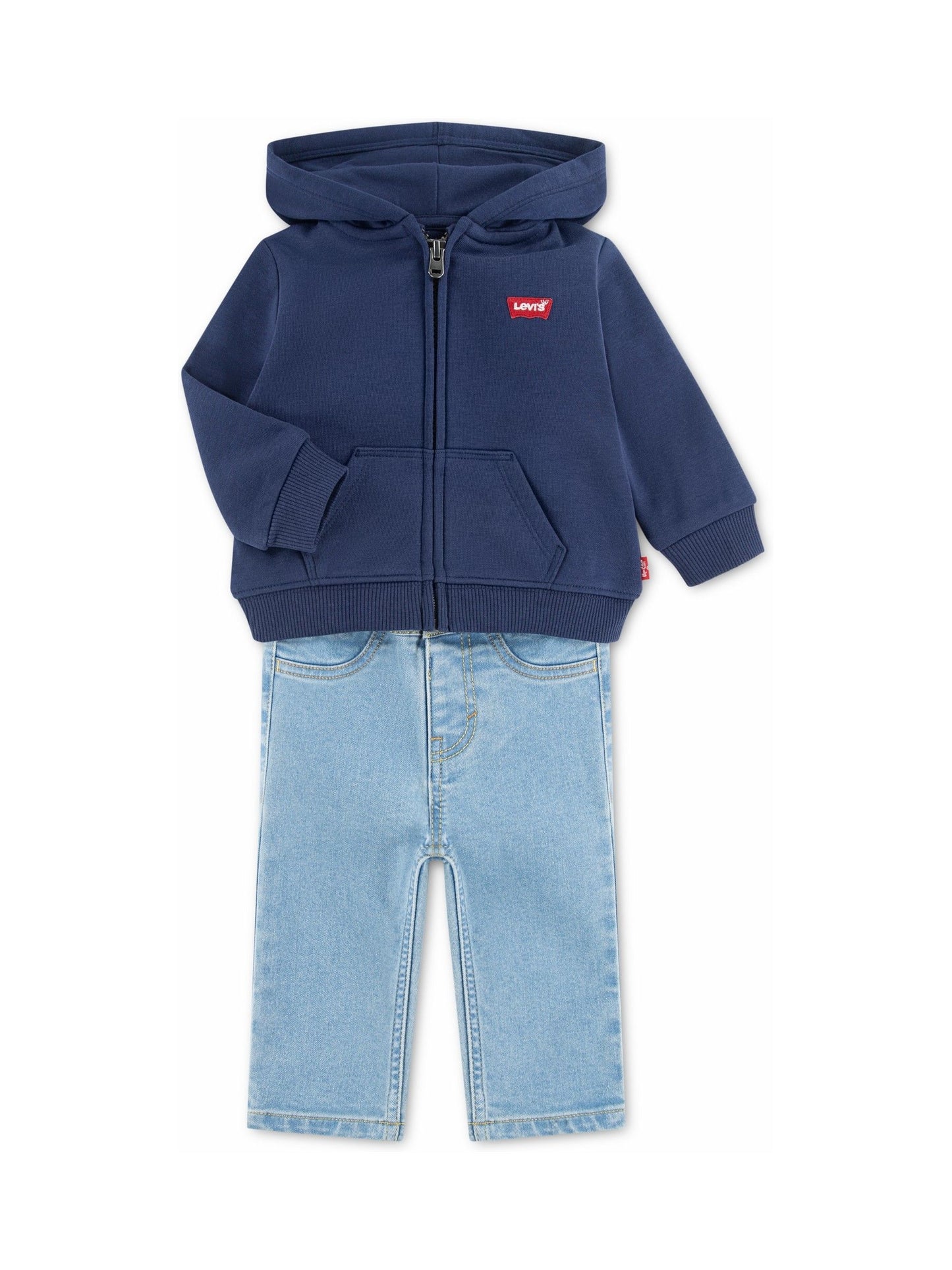 Dsiney Kidz - Levi's® Blue Musical Bodysuit, Hoodie and Jeans Set 3 Piece image 2