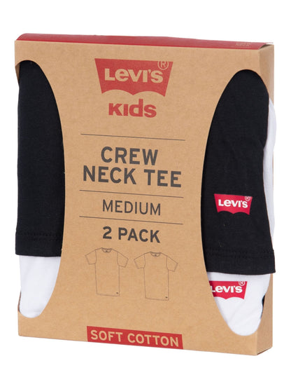 Dsiney Kidz - Levi's® White Crew Neck T-Shirts 2 Pack image 3