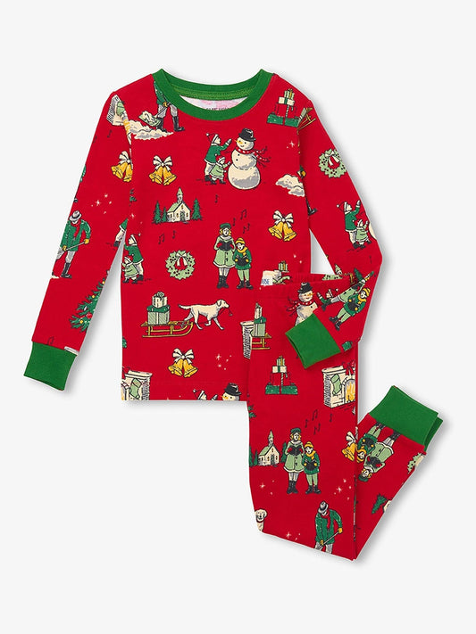 Hatley Red Vintage Christmas Kids Pyjamas Set - image 1