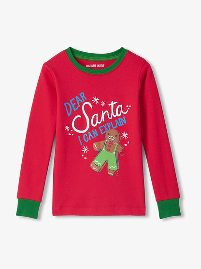 Hatley Red Dear Santa Kids Christmas Pyjamas Set - image 2