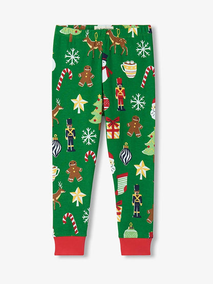 Hatley Red Dear Santa Kids Christmas Pyjamas Set - image 3