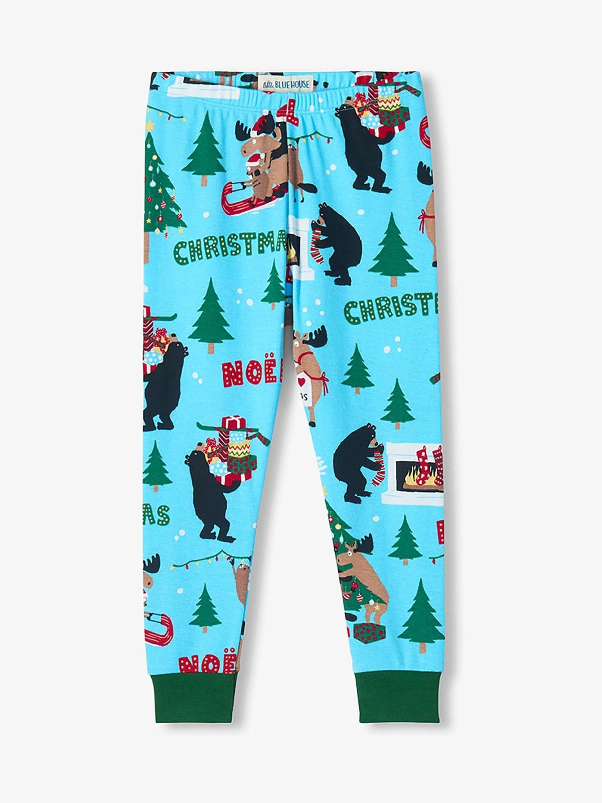 Hatley Red Snow Tired Kids Christmas Pyjamas Set - image 3