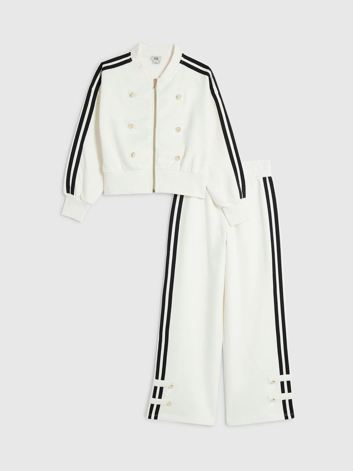 River Island Cream Drummer Bomber Jacket & Trouser Set - image 1