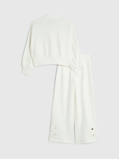 River Island Cream Drummer Bomber Jacket & Trouser Set - image 2