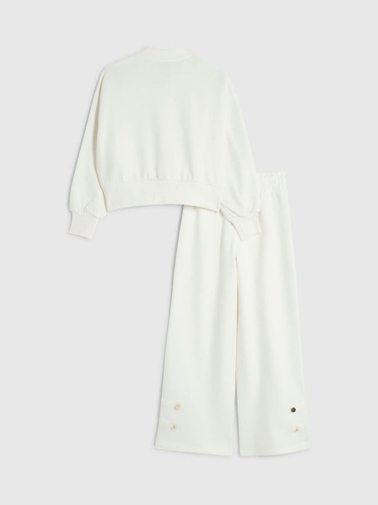 River Island Cream Drummer Bomber Jacket & Trouser Set - image 2