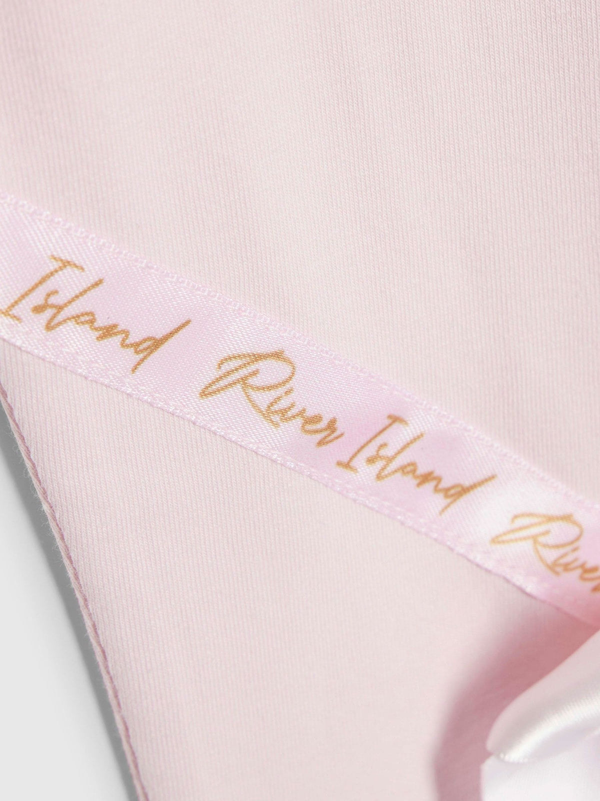 Dsiney Kidz - River Island Pink Satin Bow T-Shirt & Legging Set image 5