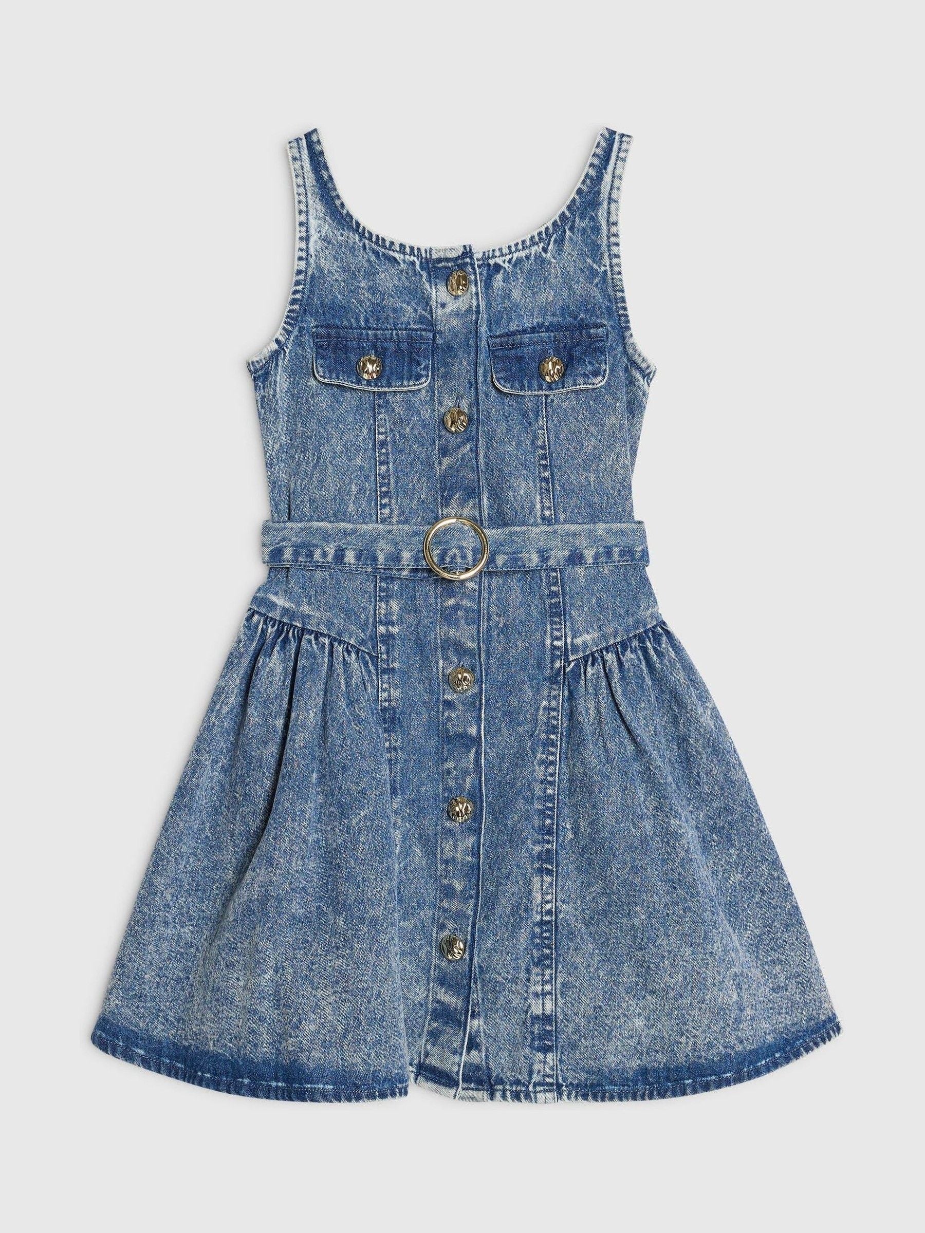 Dsiney Kidz - River Island Blue Flippy Pinny Dress image 1