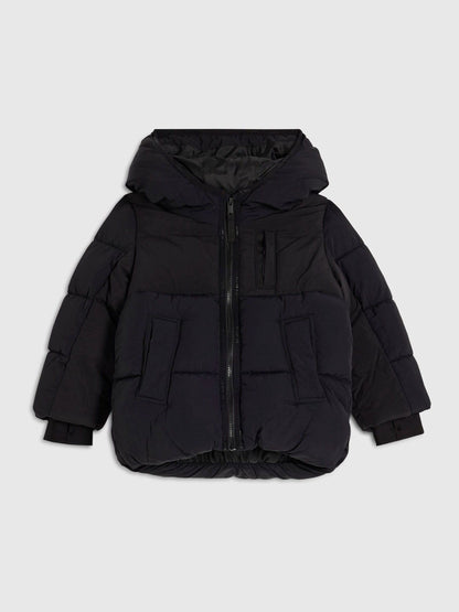 Dsiney Kidz - River Island Black Padded Hooded Jacket image 1