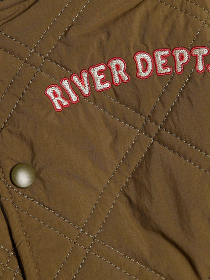 Dsiney Kidz - River Island Green Quilted Bomber Hooded Jacket image 4