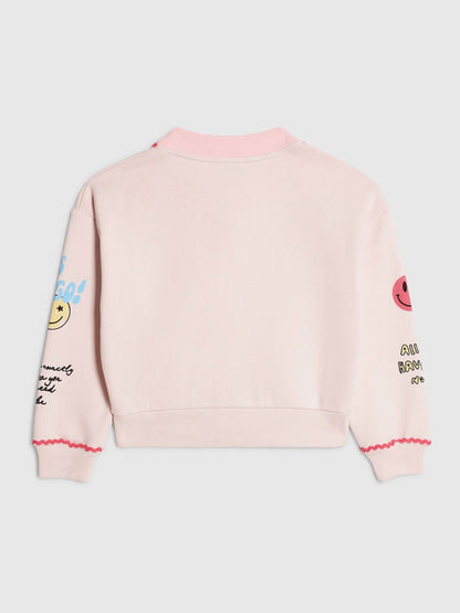 Dsiney Kidz - River Island Pink Love Icon Cardigan image 2