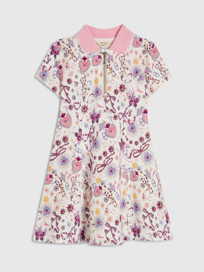 Dsiney Kidz - River Island Cream Bow Polo Dress image 1