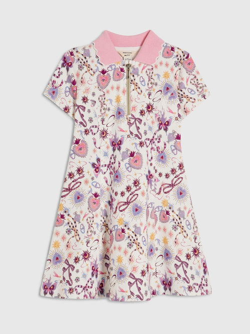Dsiney Kidz - River Island Cream Bow Polo Dress image 1