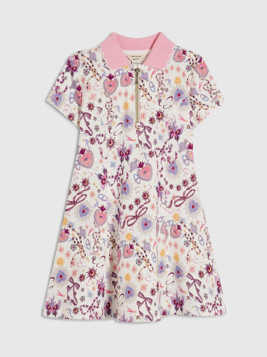 Dsiney Kidz - River Island Cream Bow Polo Dress image 1