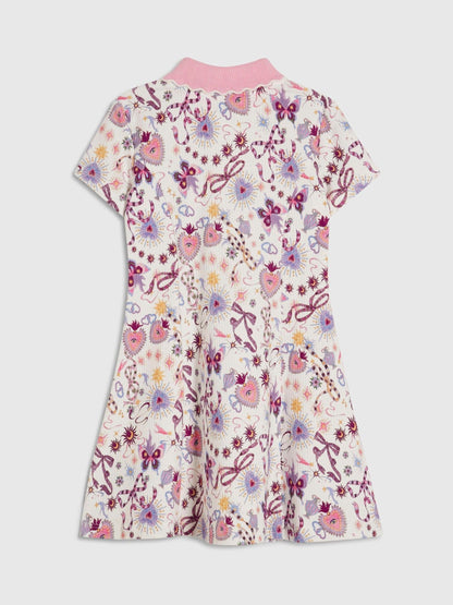 Dsiney Kidz - River Island Cream Bow Polo Dress image 2