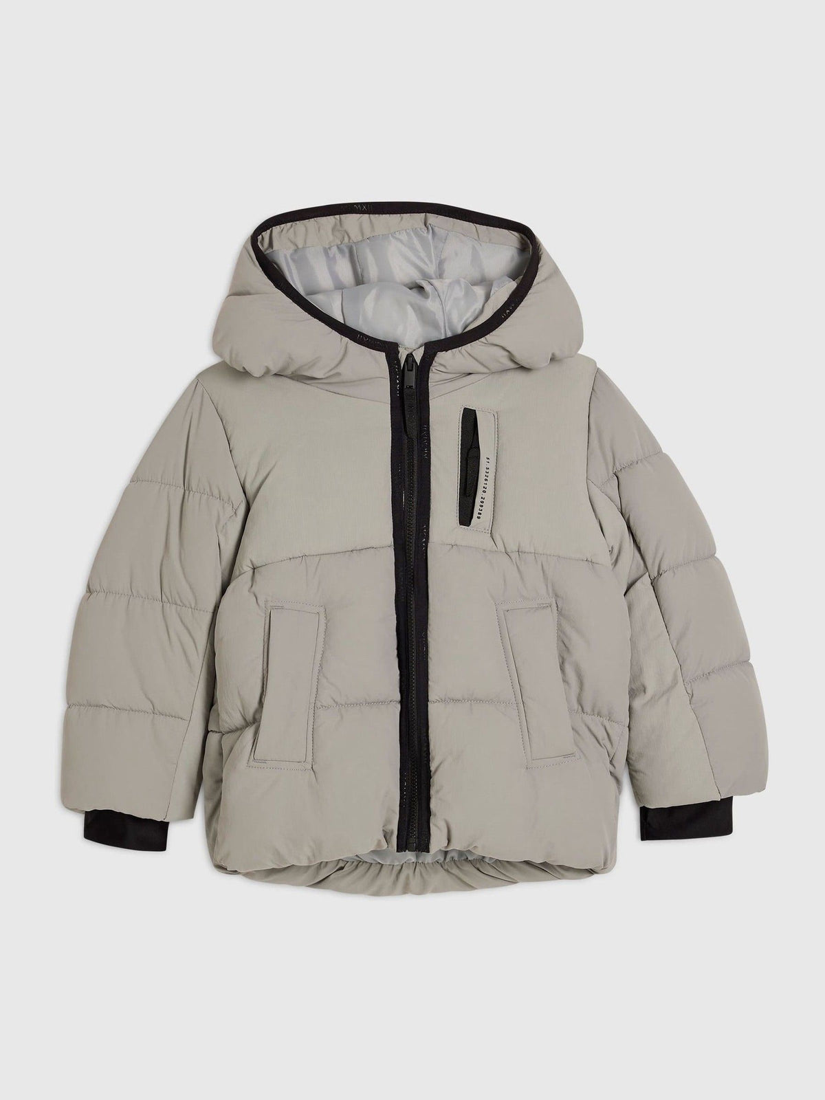 Dsiney Kidz - River Island Grey Padded Hooded Jacket image 1