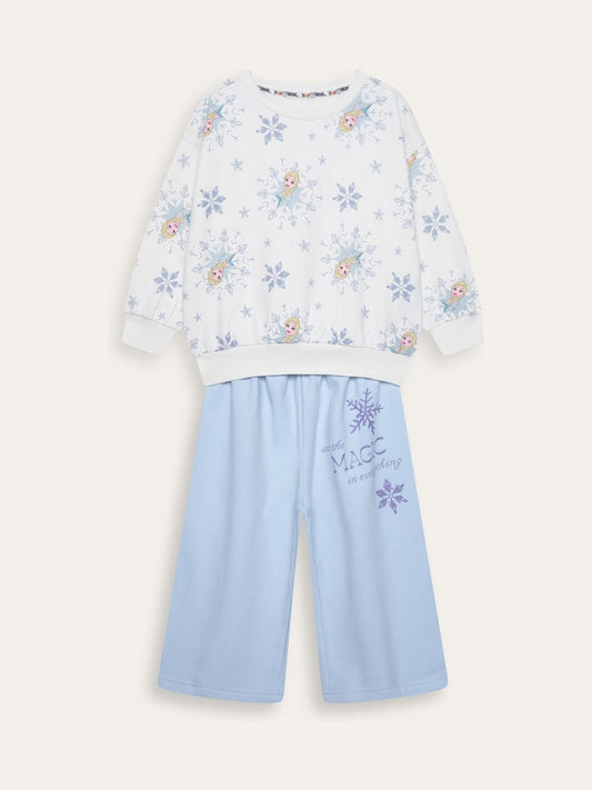 Brand Threads Blue Frozen Sweatshirt and Jogger Set - image 1