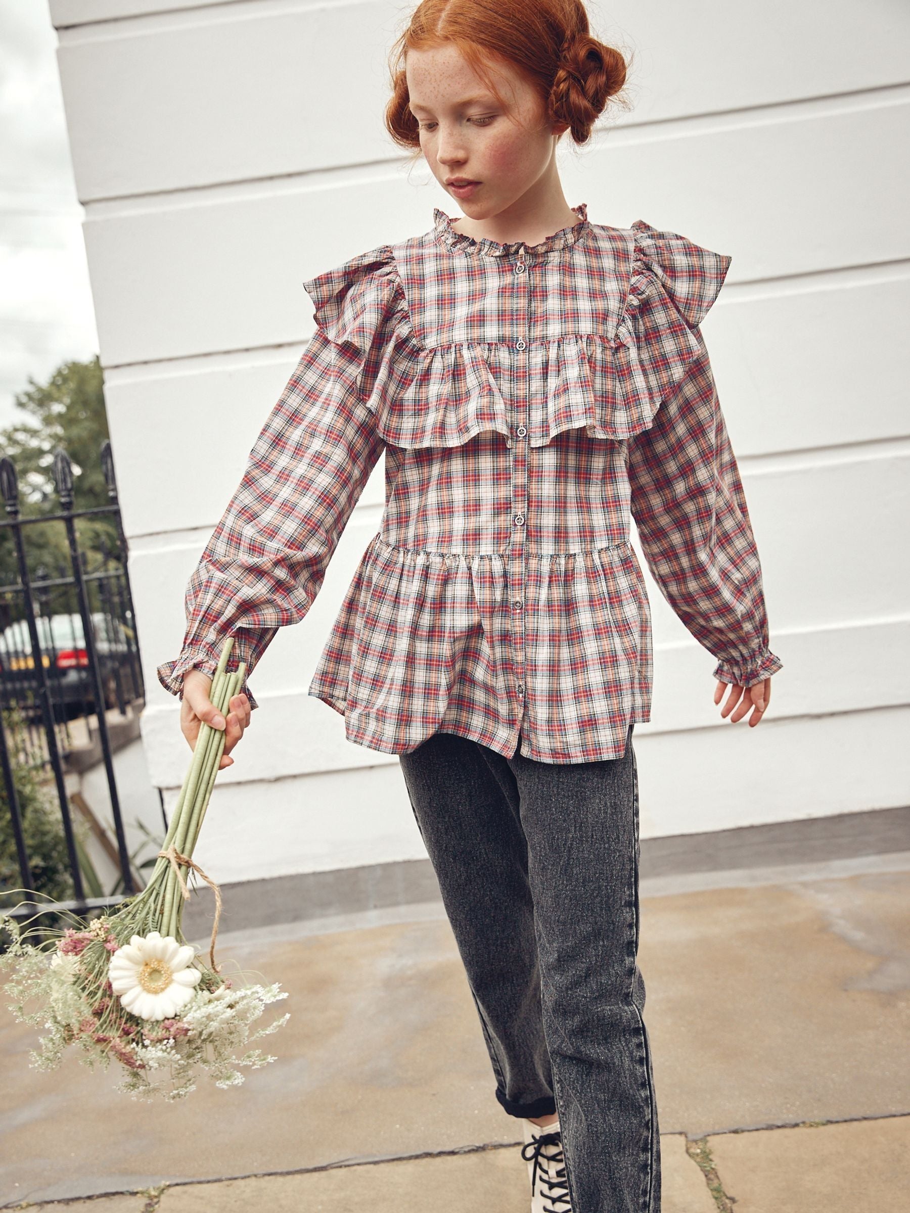 Dsiney Kidz - Grey Denim Mom 100% Cotton Jeans (3-16yrs) image 1