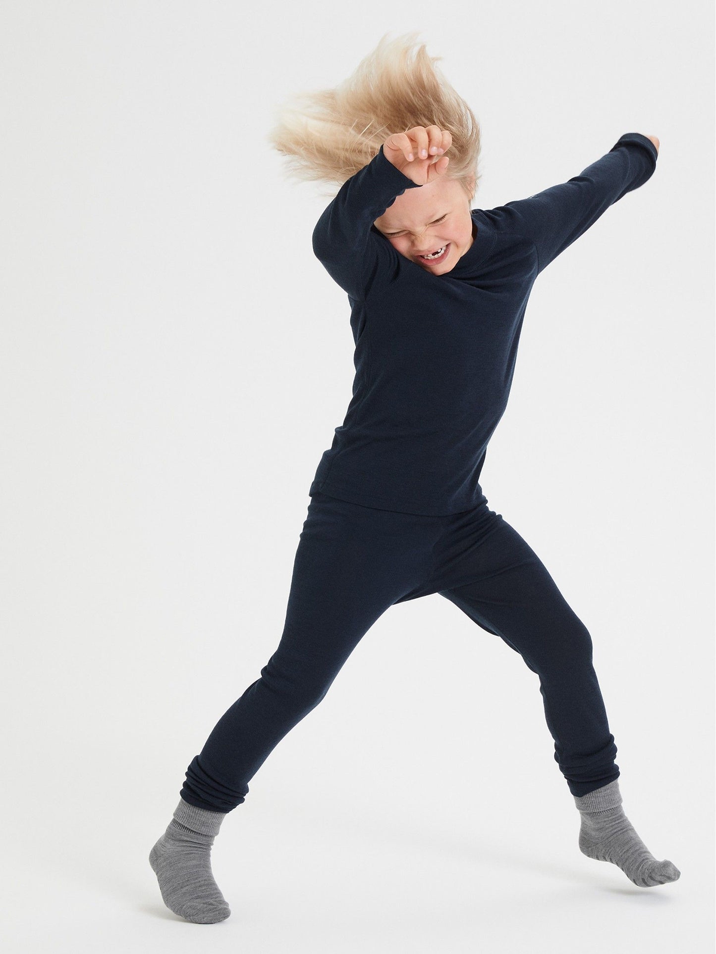 Dsiney Kidz - Polarn O. Pyret Blue Merino Wool Top image 1