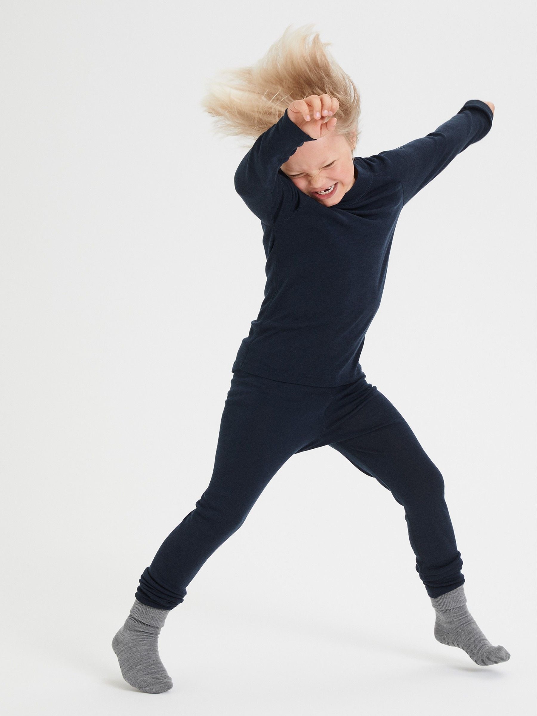 Dsiney Kidz - Polarn O. Pyret Blue Merino Wool Top image 1