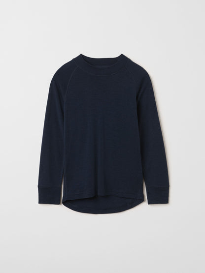 Dsiney Kidz - Polarn O. Pyret Blue Merino Wool Top image 2