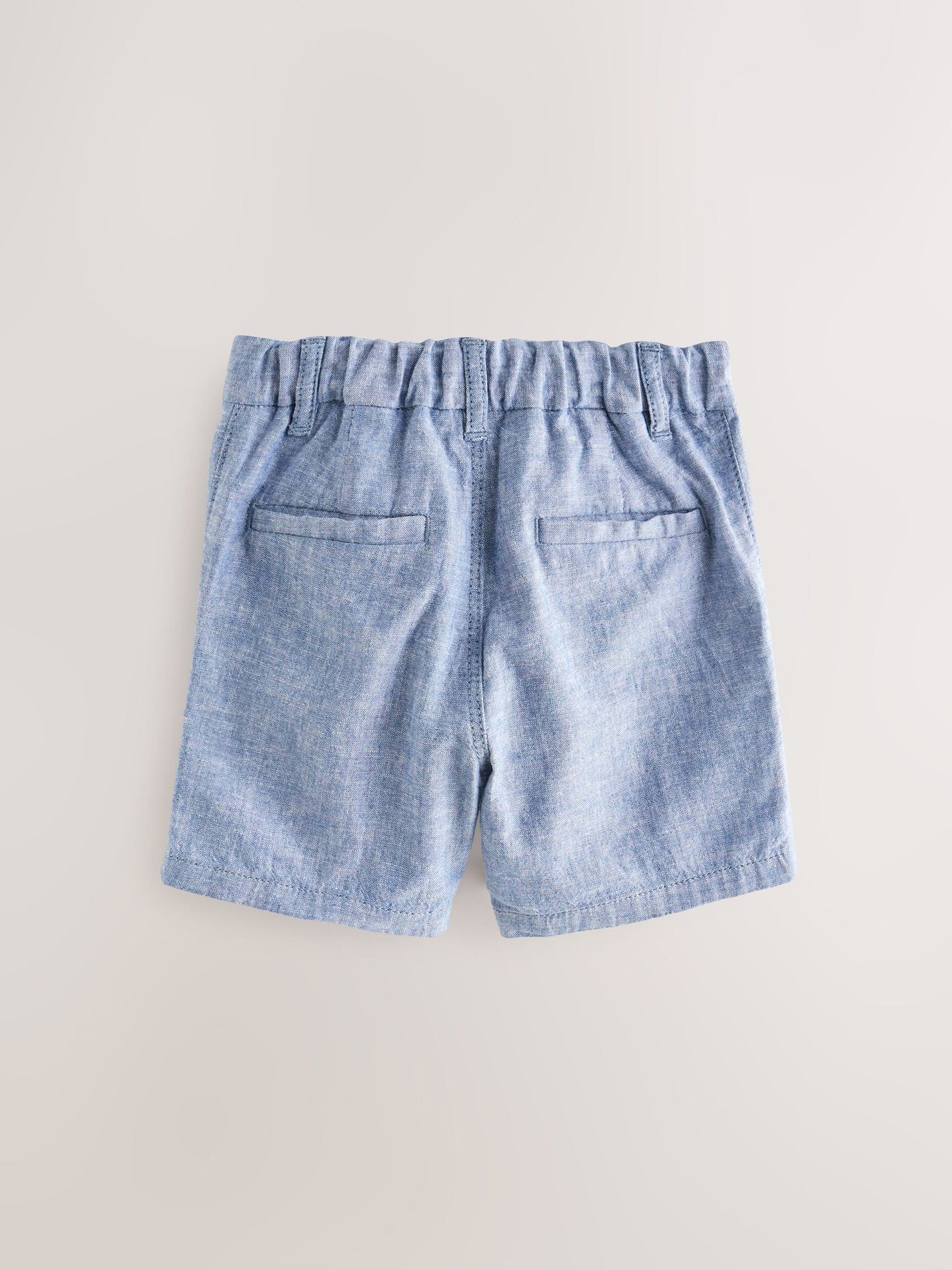 Dsiney Kidz - Chambray Blue Linen Blend Chino Shorts (3mths-7yrs) image 6