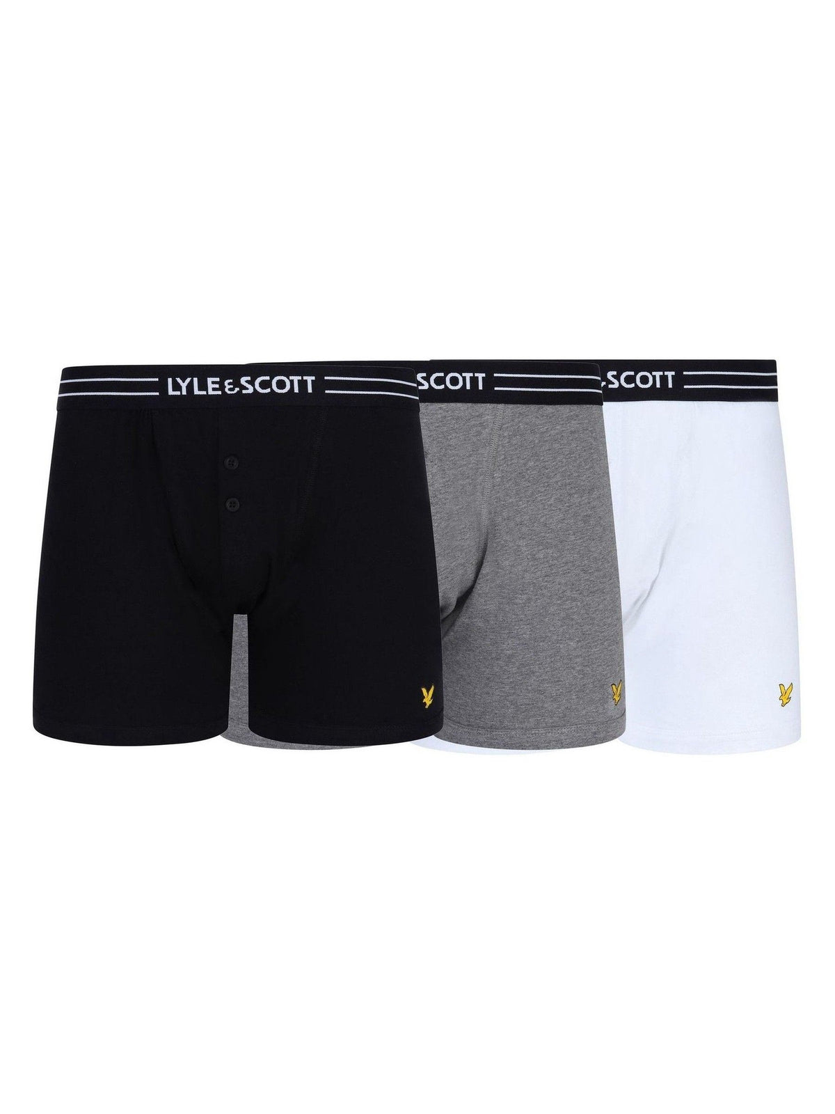 Dsiney Kidz - Lyle & Scott Multi Button Fly Boxer Trunks 3 Pack image 1