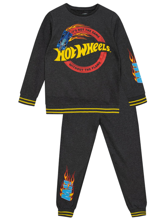 Character Grey Hot Wheels Sweatshirt And Joggers Set - image 1