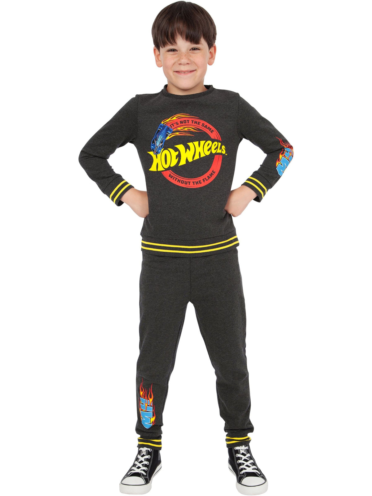Character Grey Hot Wheels Sweatshirt And Joggers Set - image 2