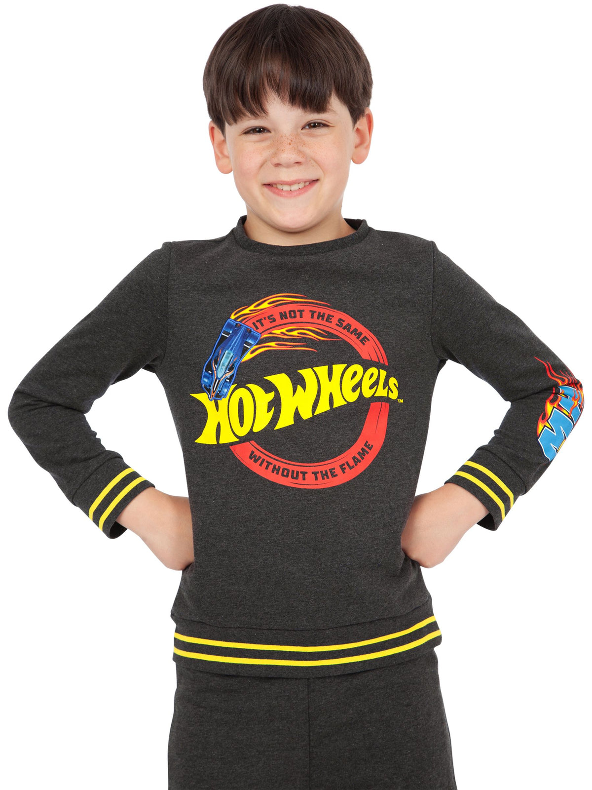 Character Grey Hot Wheels Sweatshirt And Joggers Set - image 3