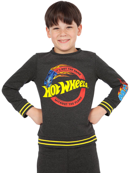 Character Grey Hot Wheels Sweatshirt And Joggers Set - image 3