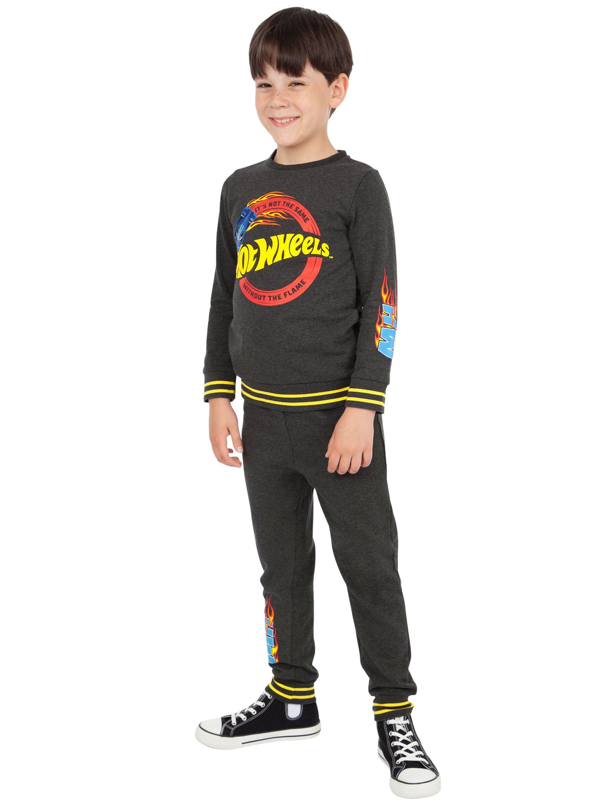 Character Grey Hot Wheels Sweatshirt And Joggers Set - image 4