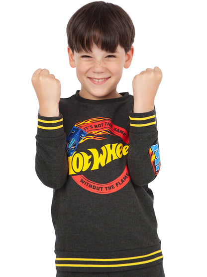 Character Grey Hot Wheels Sweatshirt And Joggers Set - image 5