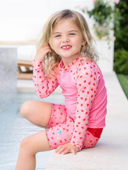 Dsiney Kidz - Splash About Pink Long Sleeved Rash Vest image 1